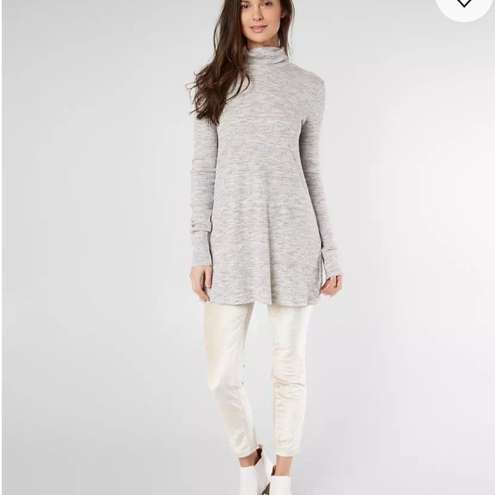 Free People Stonecold Ribbed Tunic Top XS